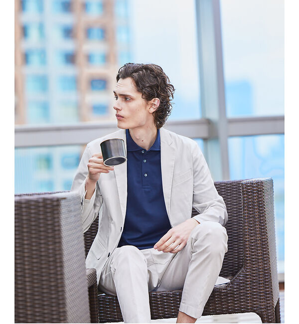 ABAHOUSE「【上下2点セット/セットアップ対応】COOL DRY MAX セットアップ /」|スーツ|グレージュ