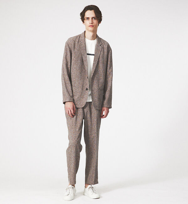 ABAHOUSE「【セットアップ対応】ツイード風 サマースラックス」|スラックス|