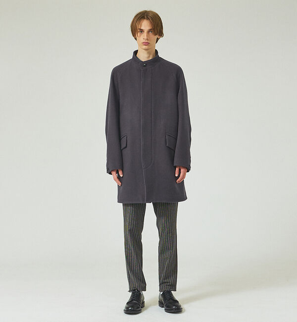 ABAHOUSE「【メリノウール】リバースカルゼ メルトン スタンドカラーコート」|その他|
