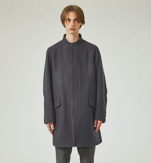 ABAHOUSE「【メリノウール】リバースカルゼ メルトン スタンドカラーコート」|その他|