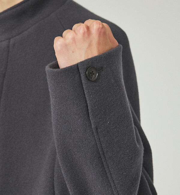 ABAHOUSE「【メリノウール】リバースカルゼ メルトン スタンドカラーコート」|その他|