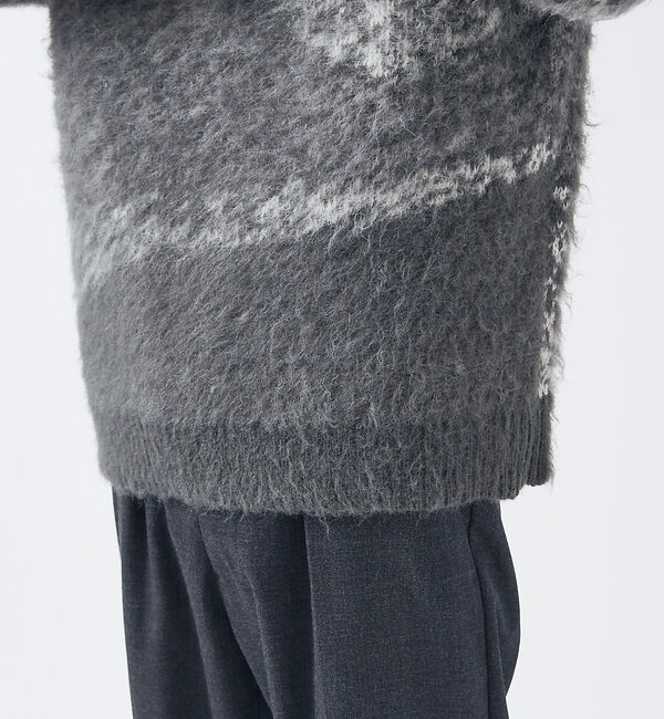 ABAHOUSE「【AH ABAHOUSE】アブストラクト シャギーニット」|ニット・セーター|