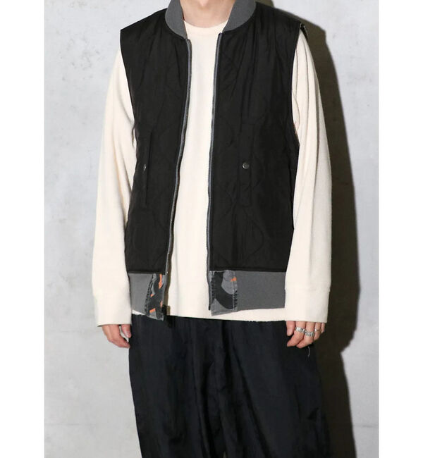 ABAHOUSE「【MADE IN STANDARD】PRINTED MA-1 VEST REVE」|ベスト・ジレ|