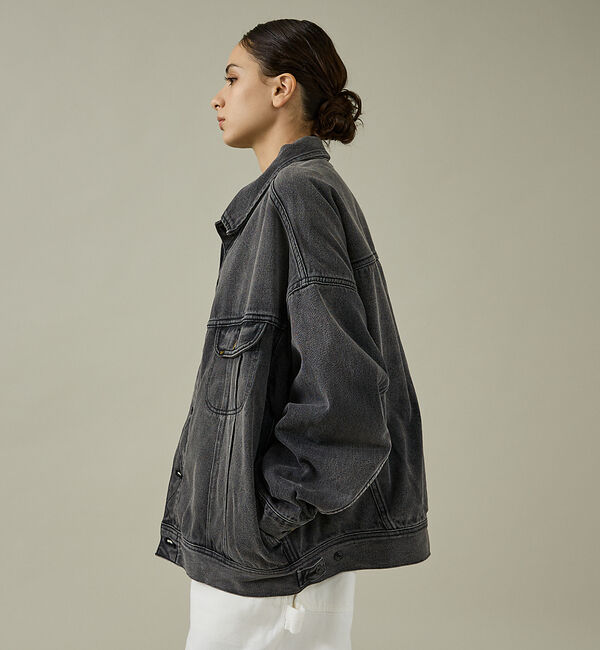 ABAHOUSE「【LEE/リー】SUPERSIZED RIDERS デニムジャケット / ビッグ」|ブルゾン・スタジャン|