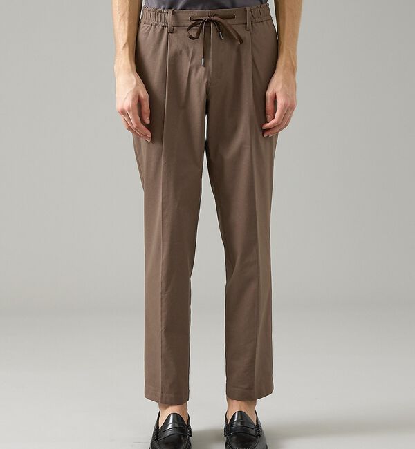 ABAHOUSE「【セットアップ対応】スーパーストレッチ リネンイージースラックス【予約】」|スラックス|