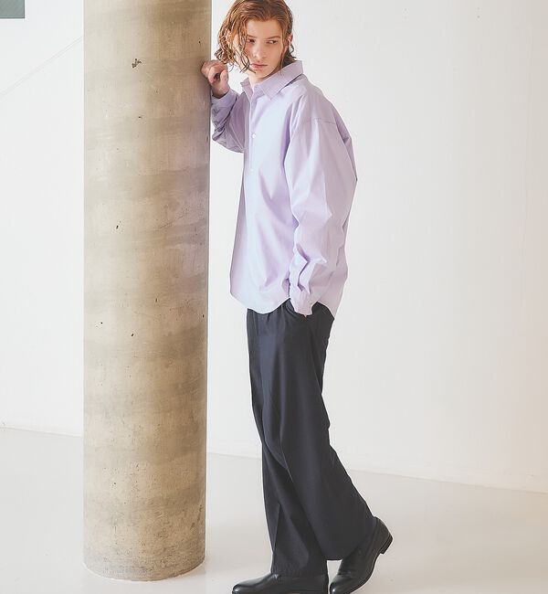 ABAHOUSE「ピンストライプ ワイドストレート イージースラックス / ワイドパンツ【予約】」|その他|