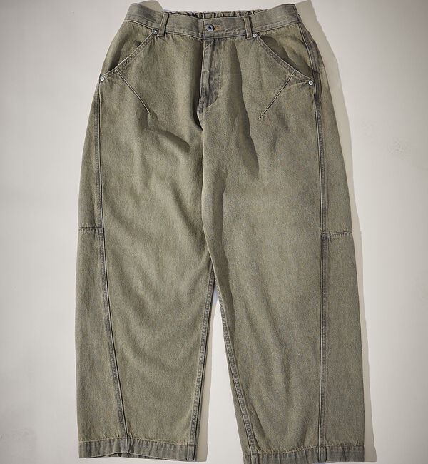 ABAHOUSE「DARTS DENIM リラックス ワイドデニム / ヴィンテージライク【予約】」|デニム|