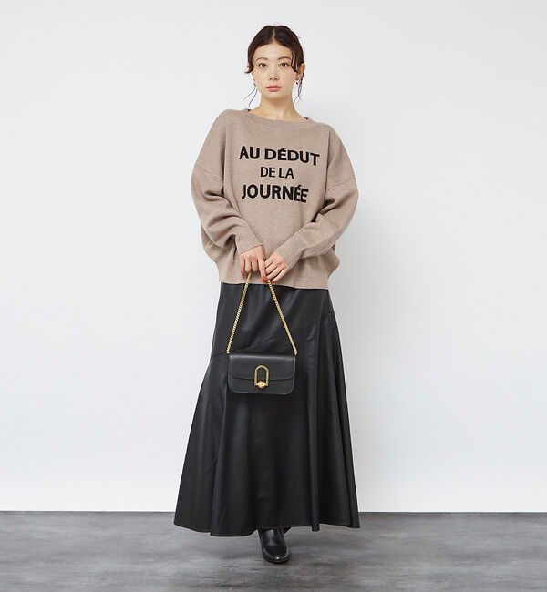 Rouge vif「【一部店舗限定】 ジャガードロゴニット」|ニット・セーター|