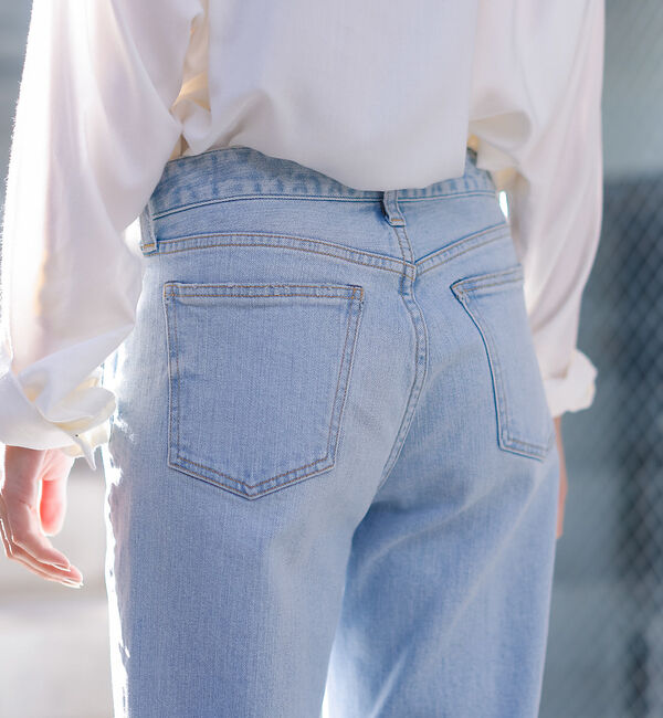 Rouge vif「【RED CARD/レッドカード】Freddie　ダメージワイドデニム」|デニム|