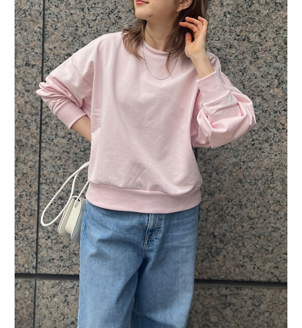 Rouge vif「【MICA&DEAL /マイカアンドディール】ルーズスリーブスウェット」|スウェット・ジャージ|ピンク