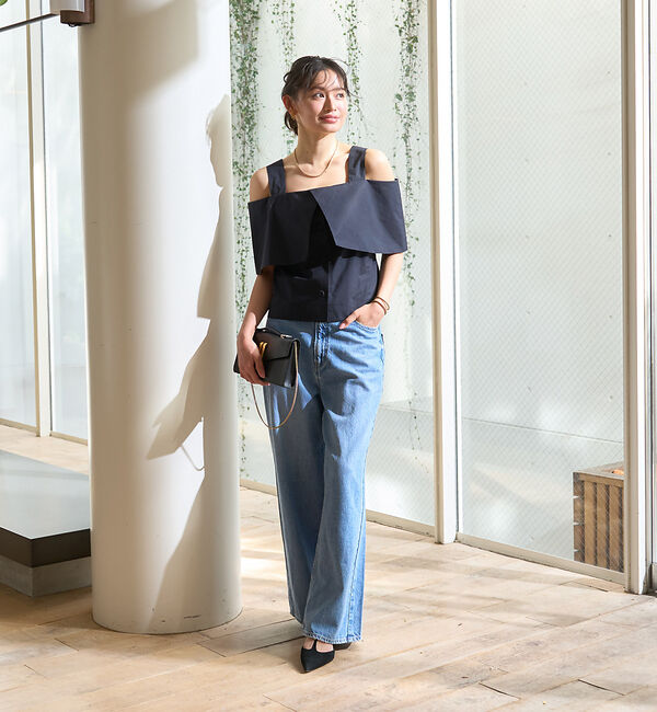 Rouge vif「ケープオフショルブラウス」|シャツ・ブラウス|