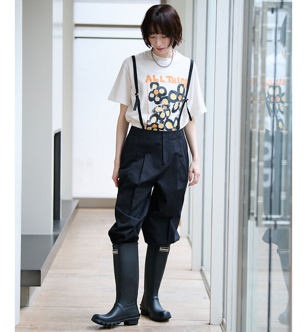 Rouge vif「【Barbour/バブアー】レインロングブーツ/シーズンレス/梅雨/ロングブーツ」|レインシューズ|