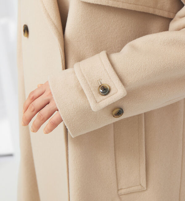 qualite「ウールトレンチコート」|トレンチコート|