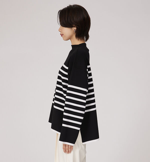 qualite「コットンストレッチニット」|ニット・セーター|