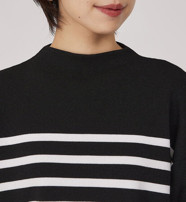 qualite「コットンストレッチニット」|ニット・セーター|