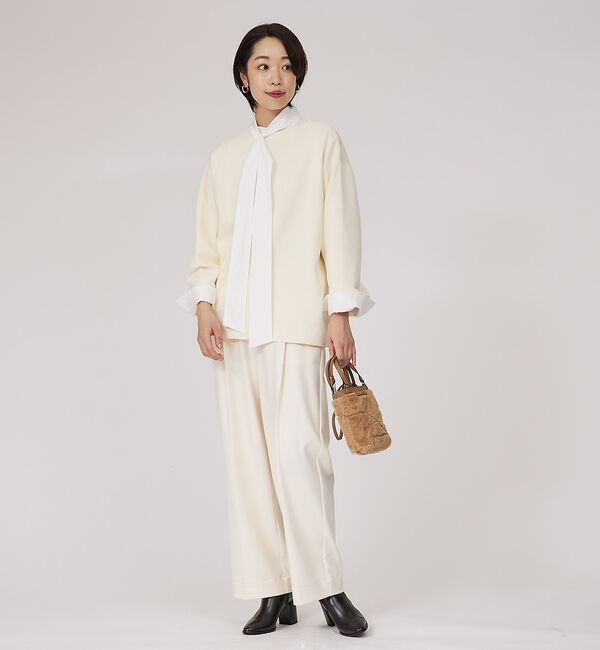 qualite「コットンストレッチニット」|ニット・セーター|