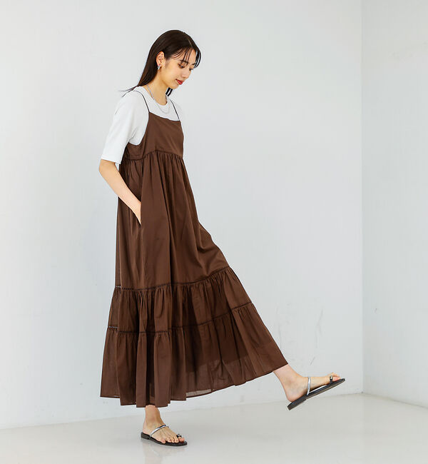 qualite「ハシゴレースキャミワンピース」|ワンピース|