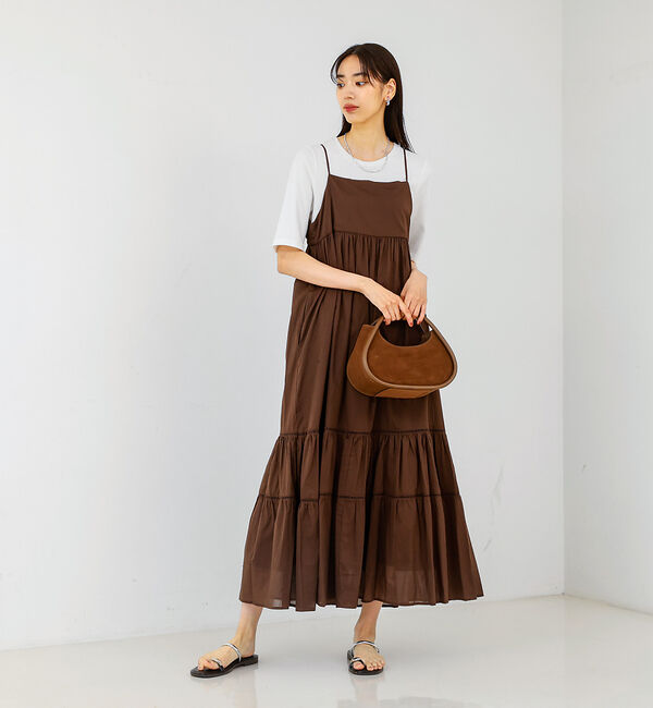 qualite「ハシゴレースキャミワンピース」|ワンピース|