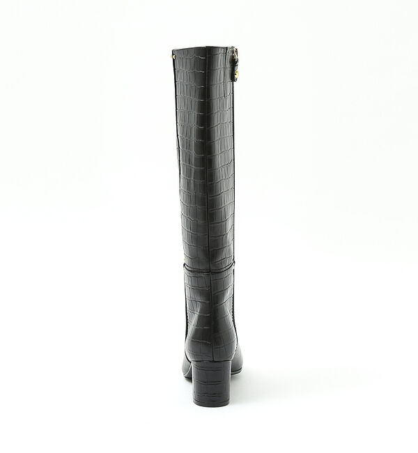 AU BANNISTER「【スノーソール】ストレートラインミドルヒールロングブーツ」|ショートブーツ|