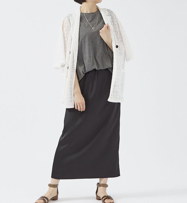 abahouse mavie「サテンナロースカート」|スカート|