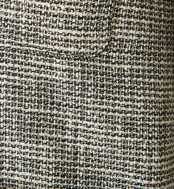 abahouse mavie「ツィードオーバージャケット」|ノーカラージャケット|