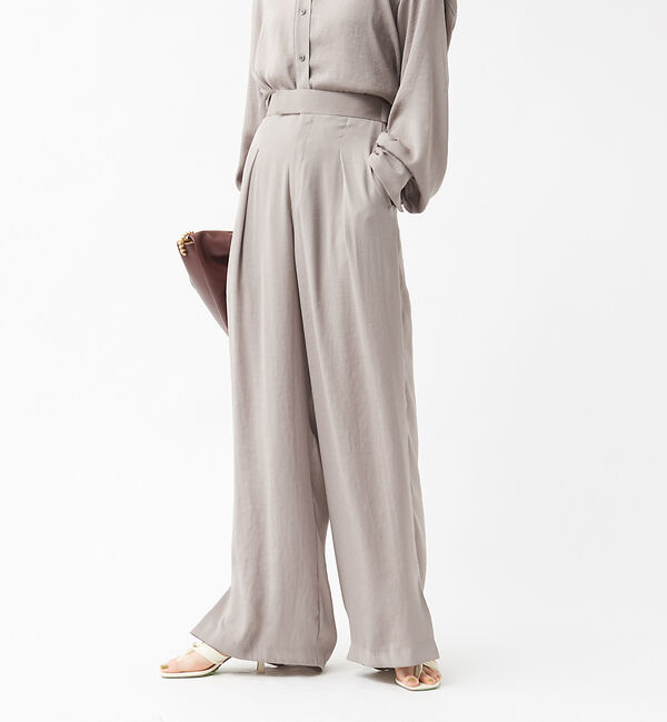 The Store by C' 「【COCUCA】エコポリエステル イージートラウザー」|その他|モカ