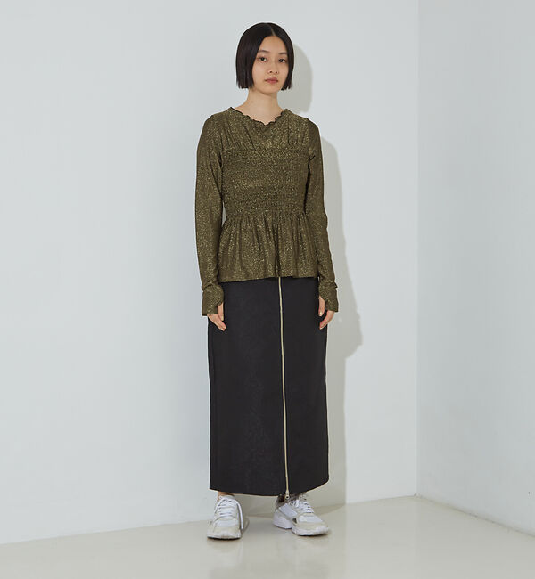 NOMINE「ジャガード ジップ スカート」|スカート|