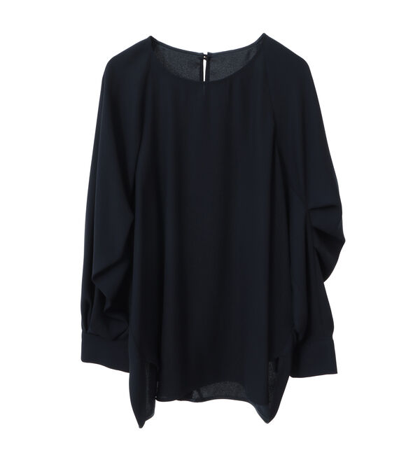 TIARA「タックドルマンスリーブブラウス（セットアップ可）」|シャツ・ブラウス|ネイビー