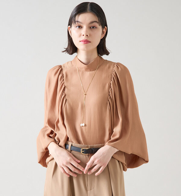 TIARA「ギャザーパフドルマンブラウス」|シャツ・ブラウス|