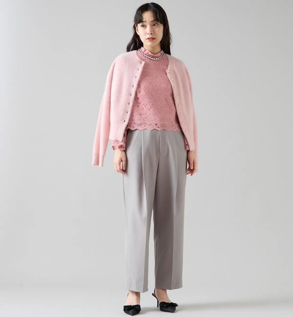 TIARA「ハイネックレースブラウス」|シャツ・ブラウス|