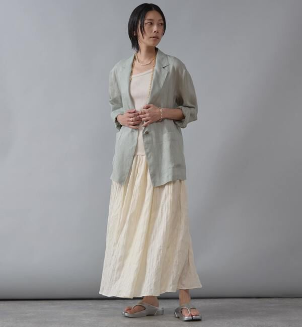 Liesse「ワッシャーギャザースカート」|スカート|