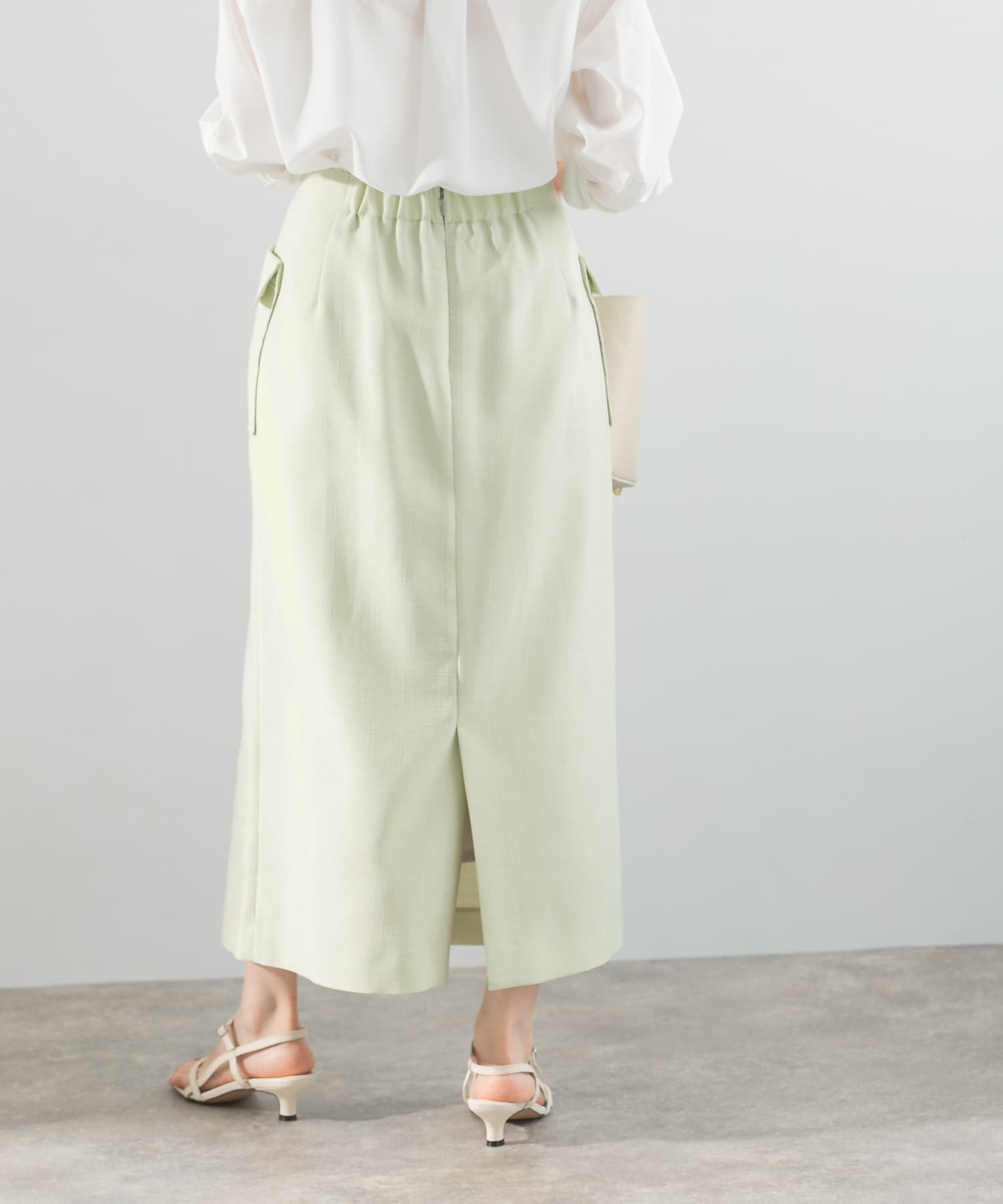 URBAN RESEARCH ROSSO「リネンライクポケットストレートスカート」|スカート|