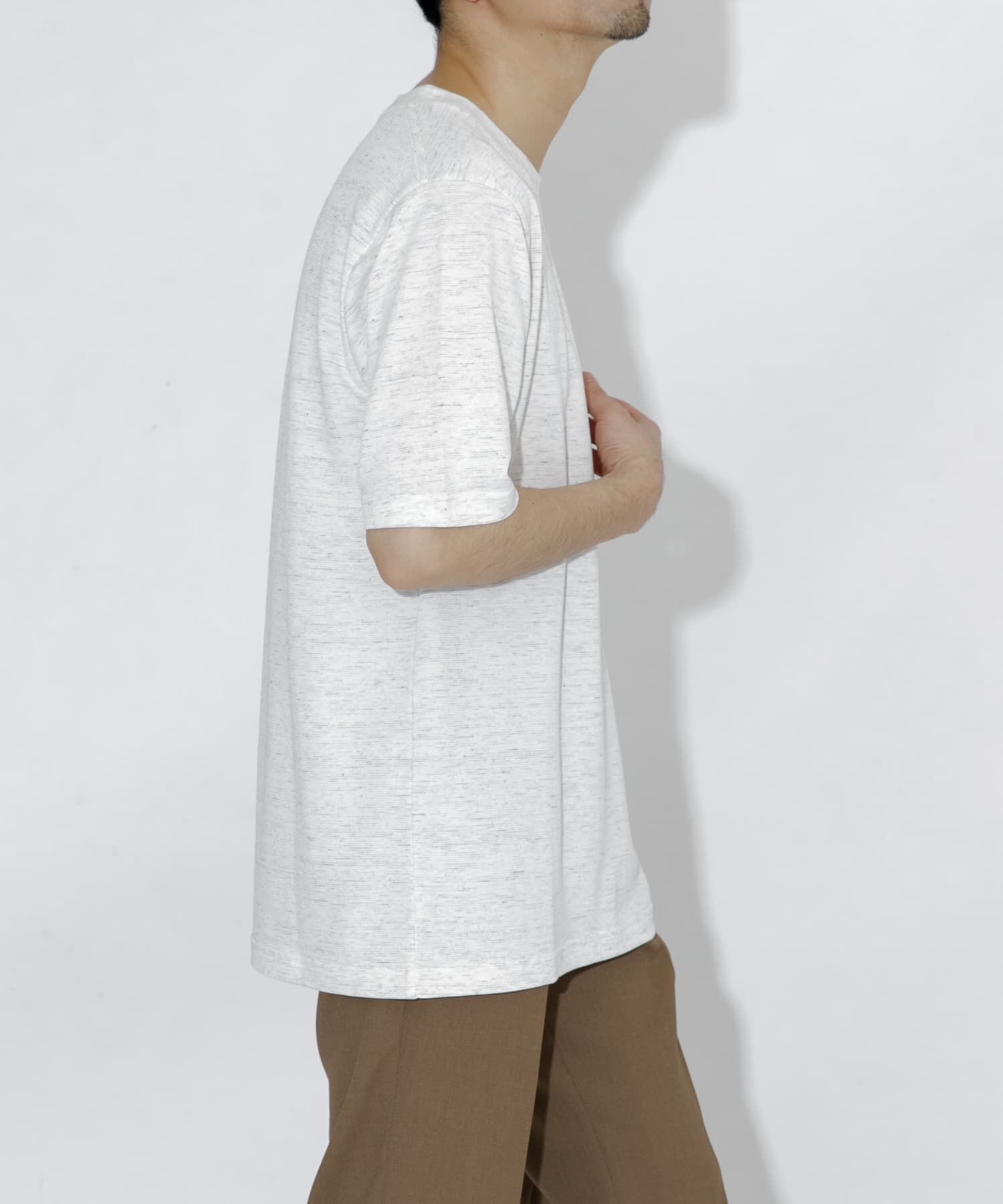 URBAN RESEARCH ROSSO「『WEB限定』『XLサイズあり』リネン混カノコクルーTシャツ」|Tシャツ・カットソー|