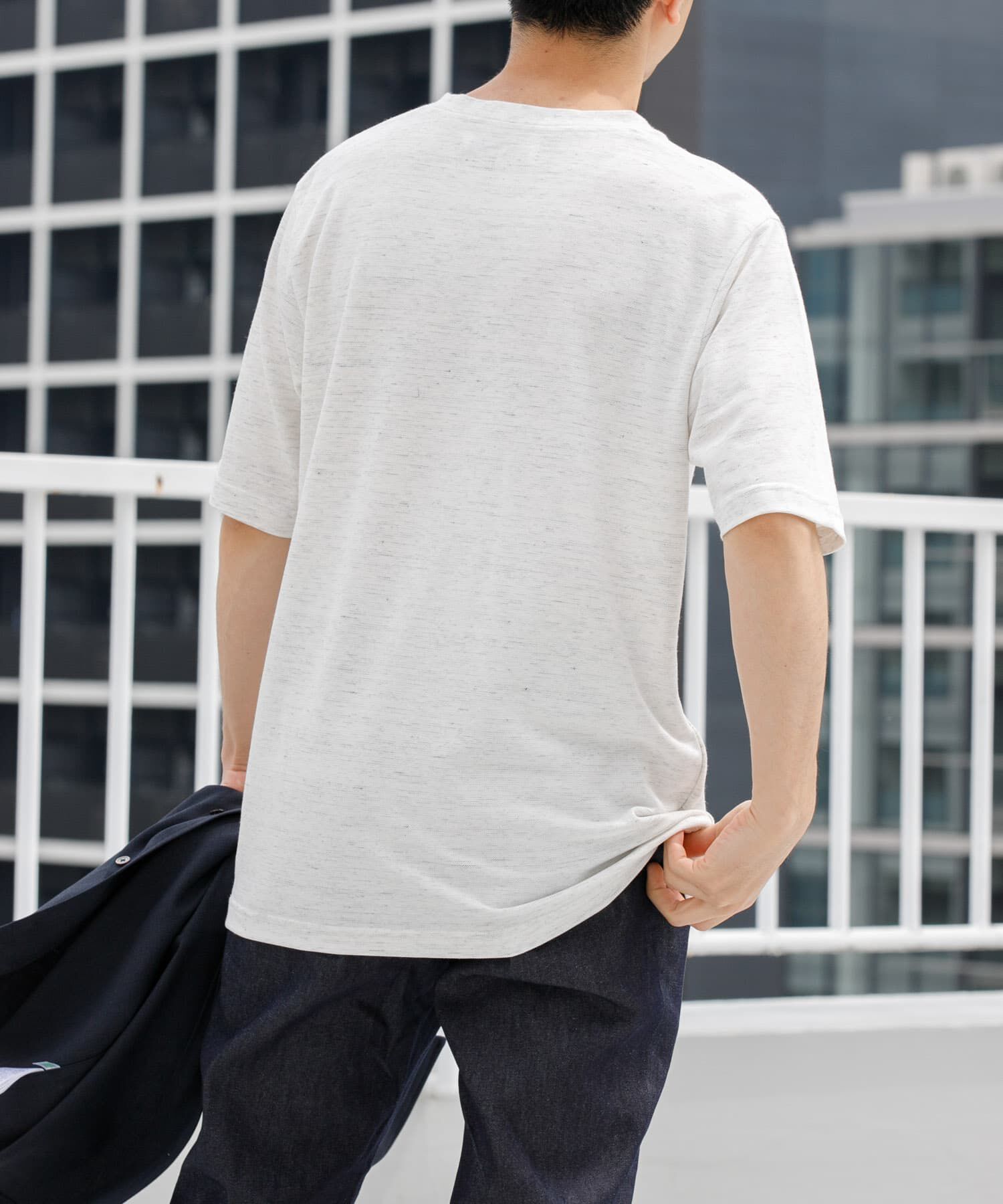 URBAN RESEARCH ROSSO「『WEB限定』『XLサイズあり』リネン混カノコクルーTシャツ」|Tシャツ・カットソー|