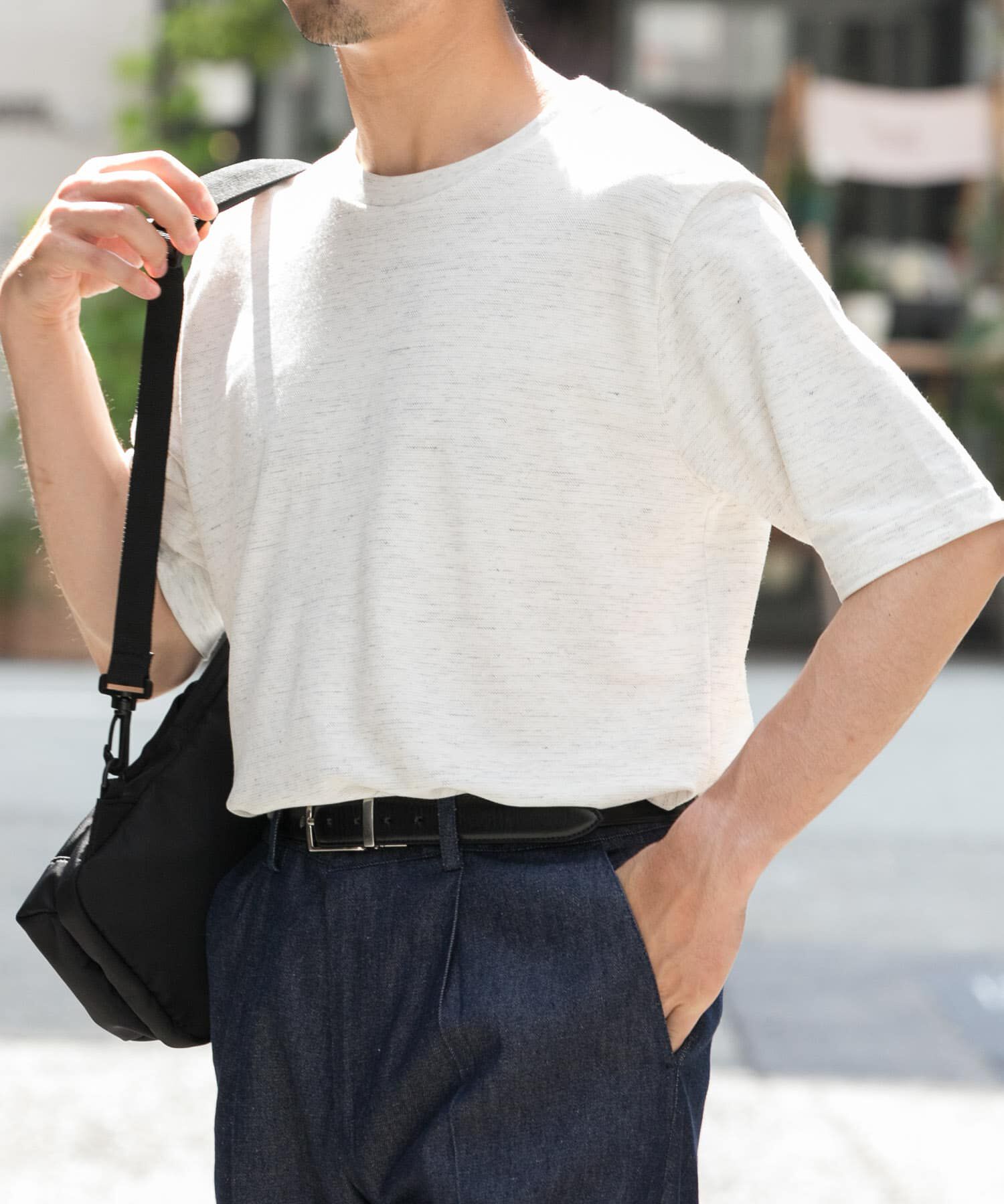 URBAN RESEARCH ROSSO「『WEB限定』『XLサイズあり』リネン混カノコクルーTシャツ」|Tシャツ・カットソー|