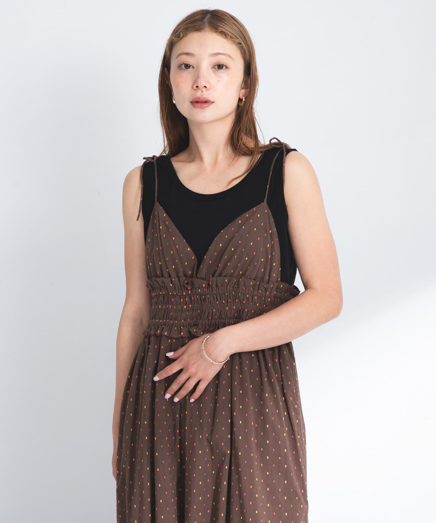 Sonny Label 「コットンドビーシャーリングキャミワンピース」|ワンピース|