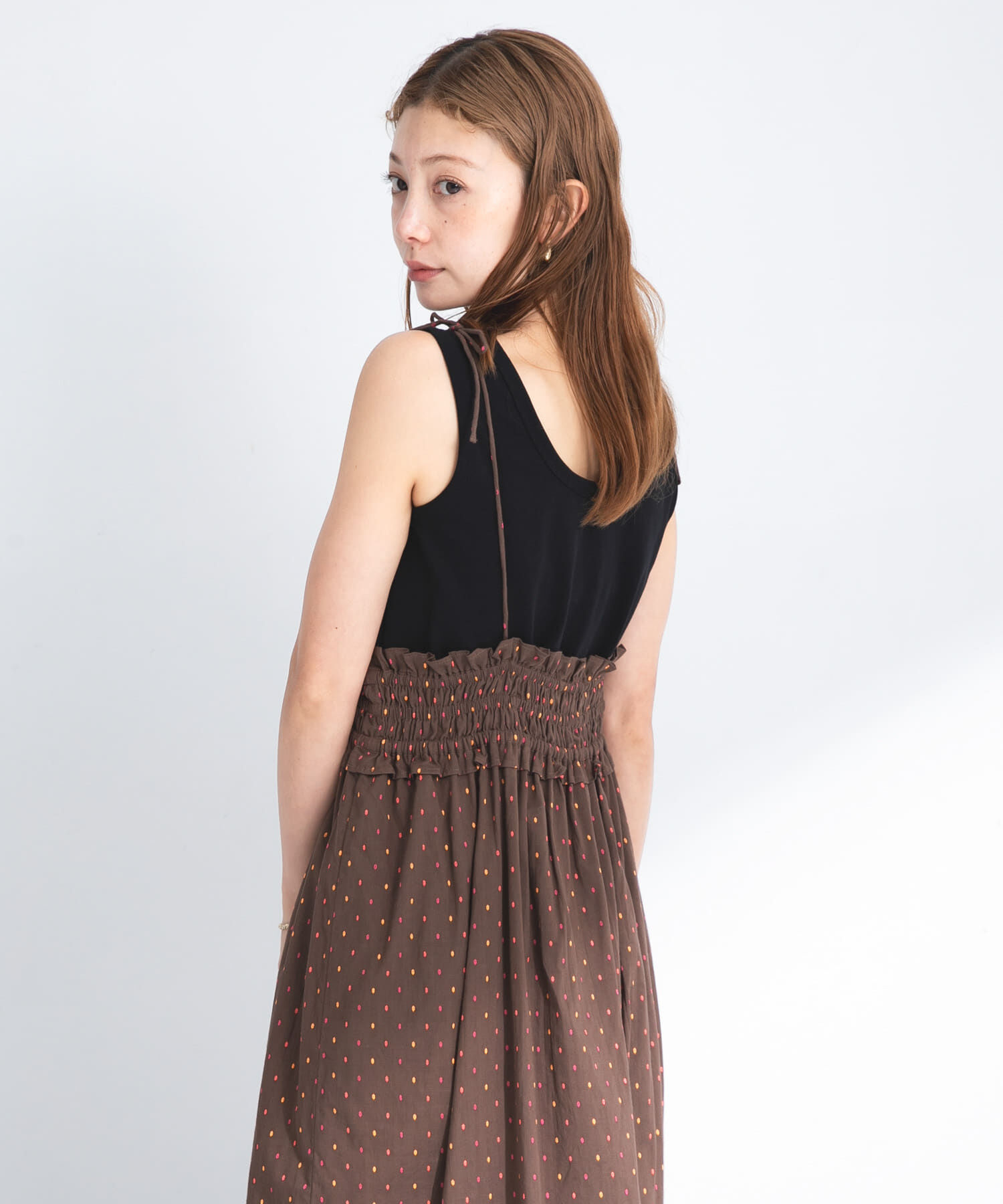 Sonny Label 「コットンドビーシャーリングキャミワンピース」|ワンピース|