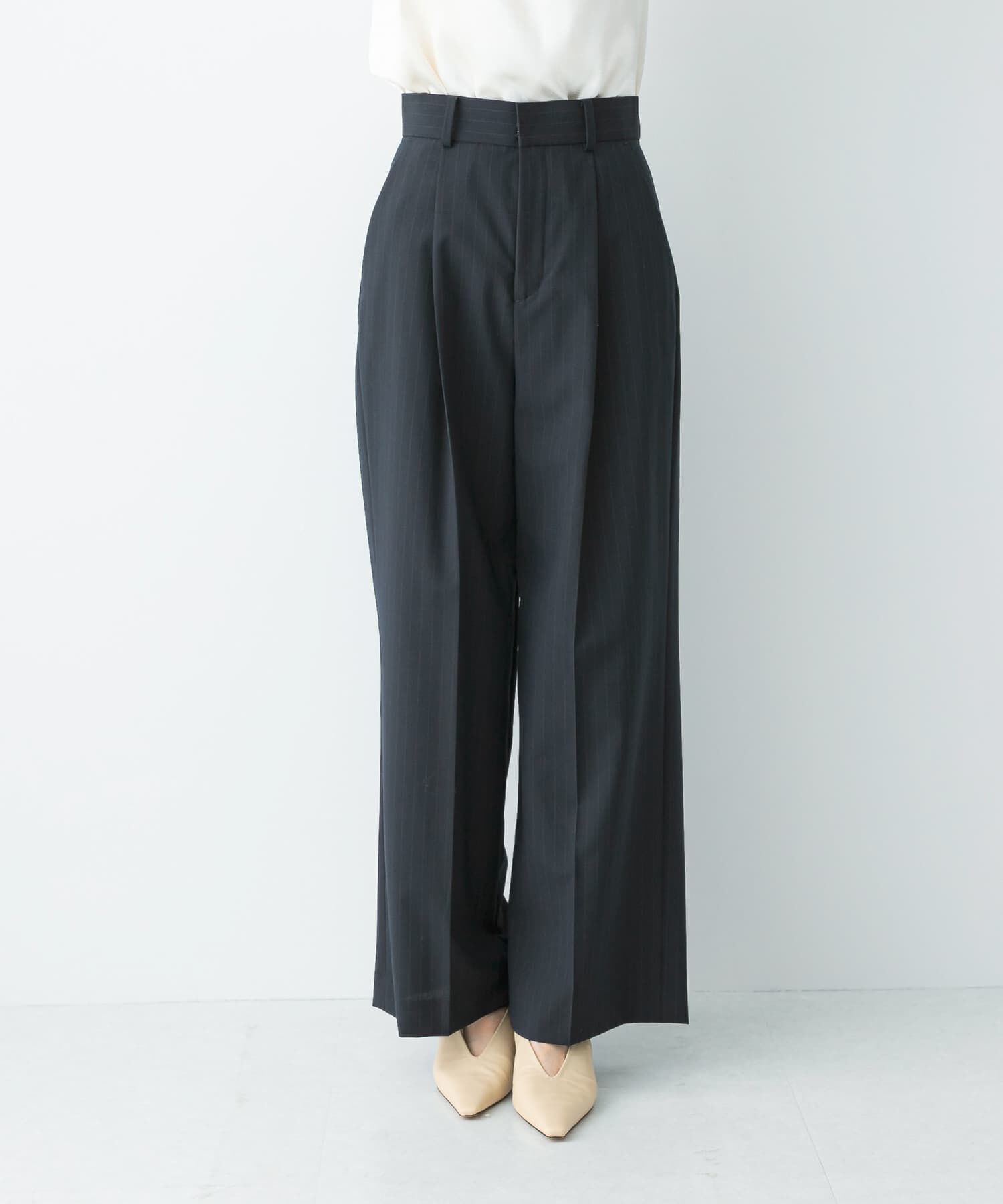 URBAN RESEARCH ROSSO「ウール混防シワハイウエストワイドスラックス」|その他|