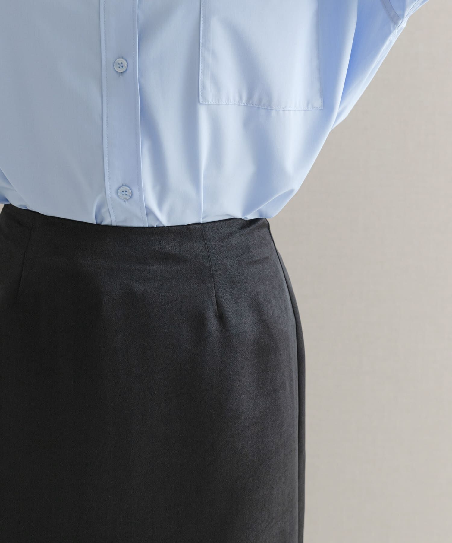 URBAN RESEARCH ROSSO「ビンテージダブルサテンストレートスカート」|スカート|