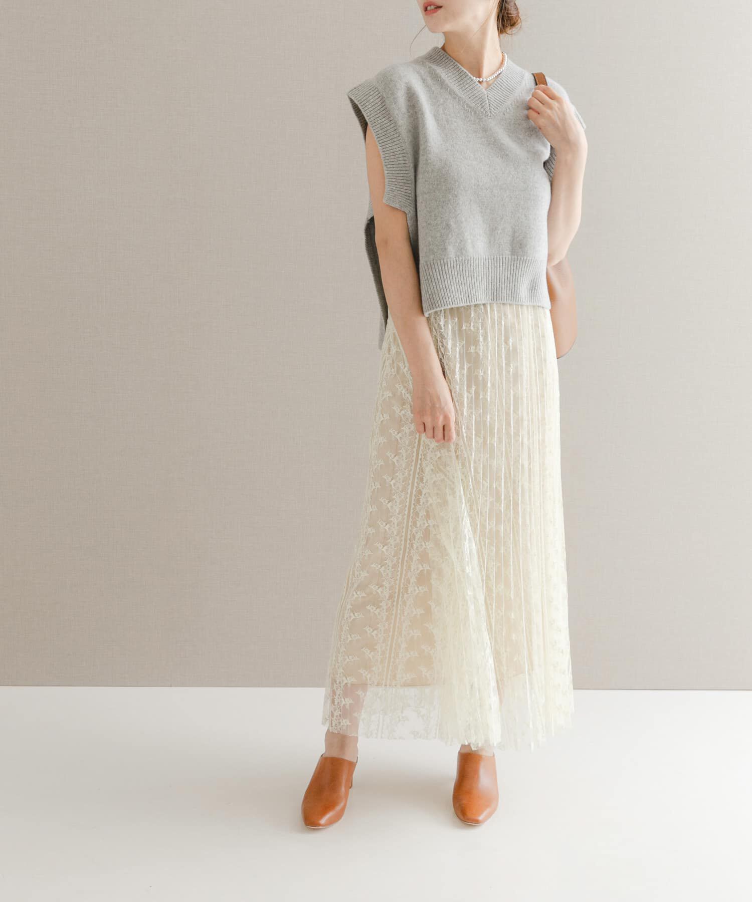 URBAN RESEARCH ROSSO「2WAYレイヤードレーススカート」|スカート|