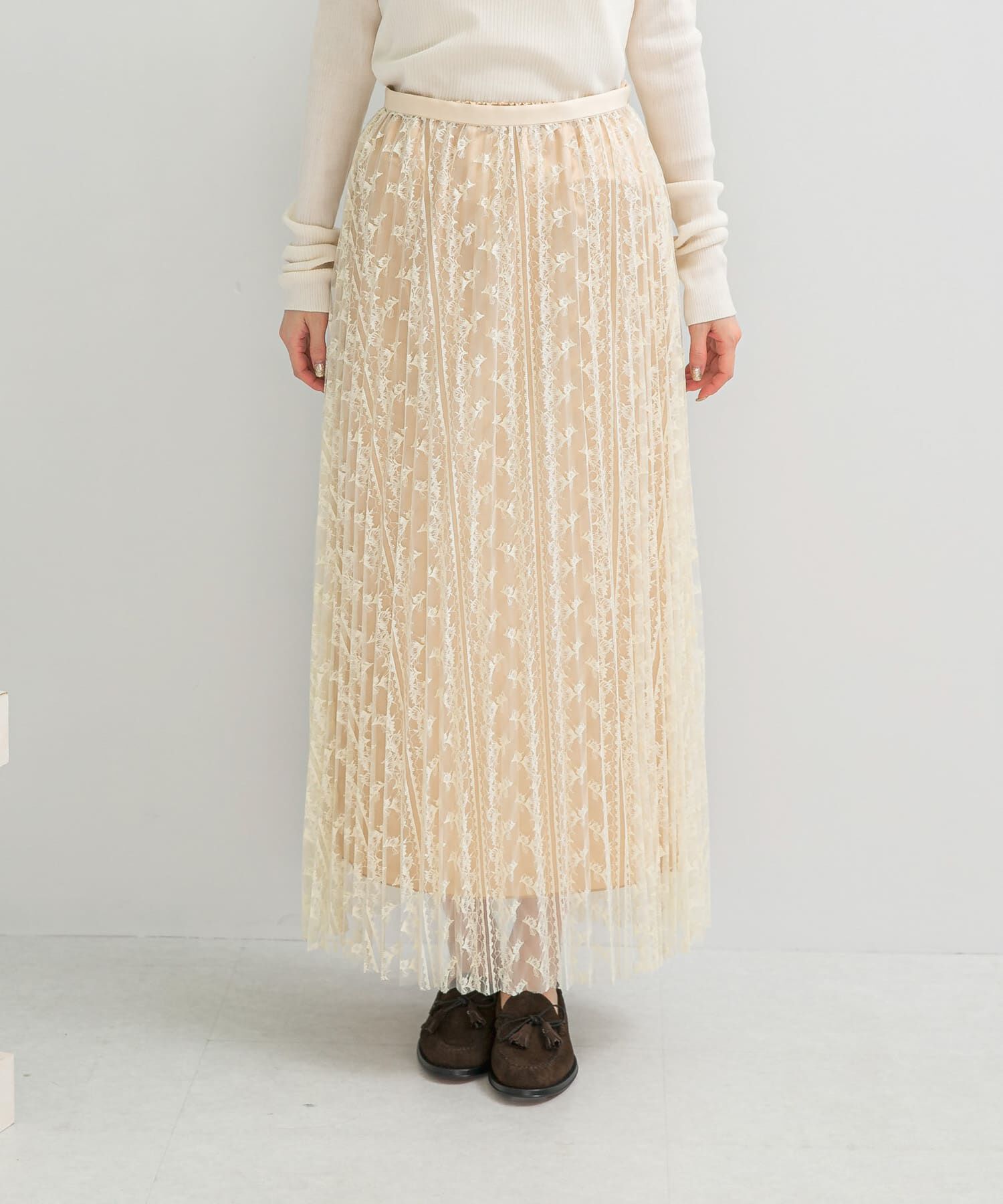 URBAN RESEARCH ROSSO「2WAYレイヤードレーススカート」|スカート|