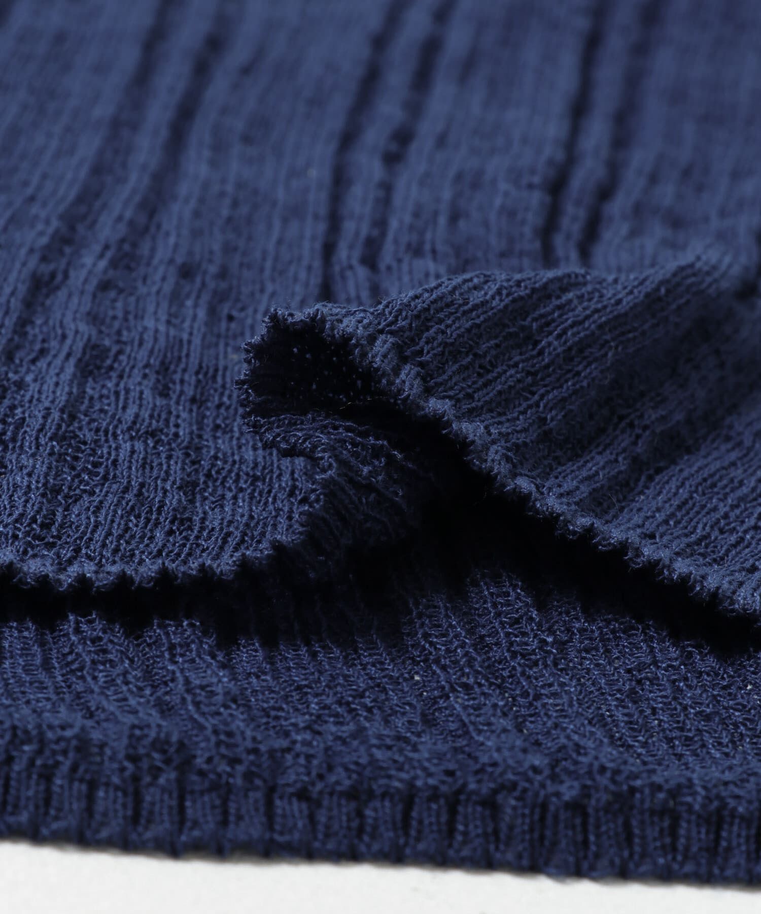 URBAN RESEARCH ROSSO「F by ROSSO　シアーリブ5分袖ニット」|ニット・セーター|