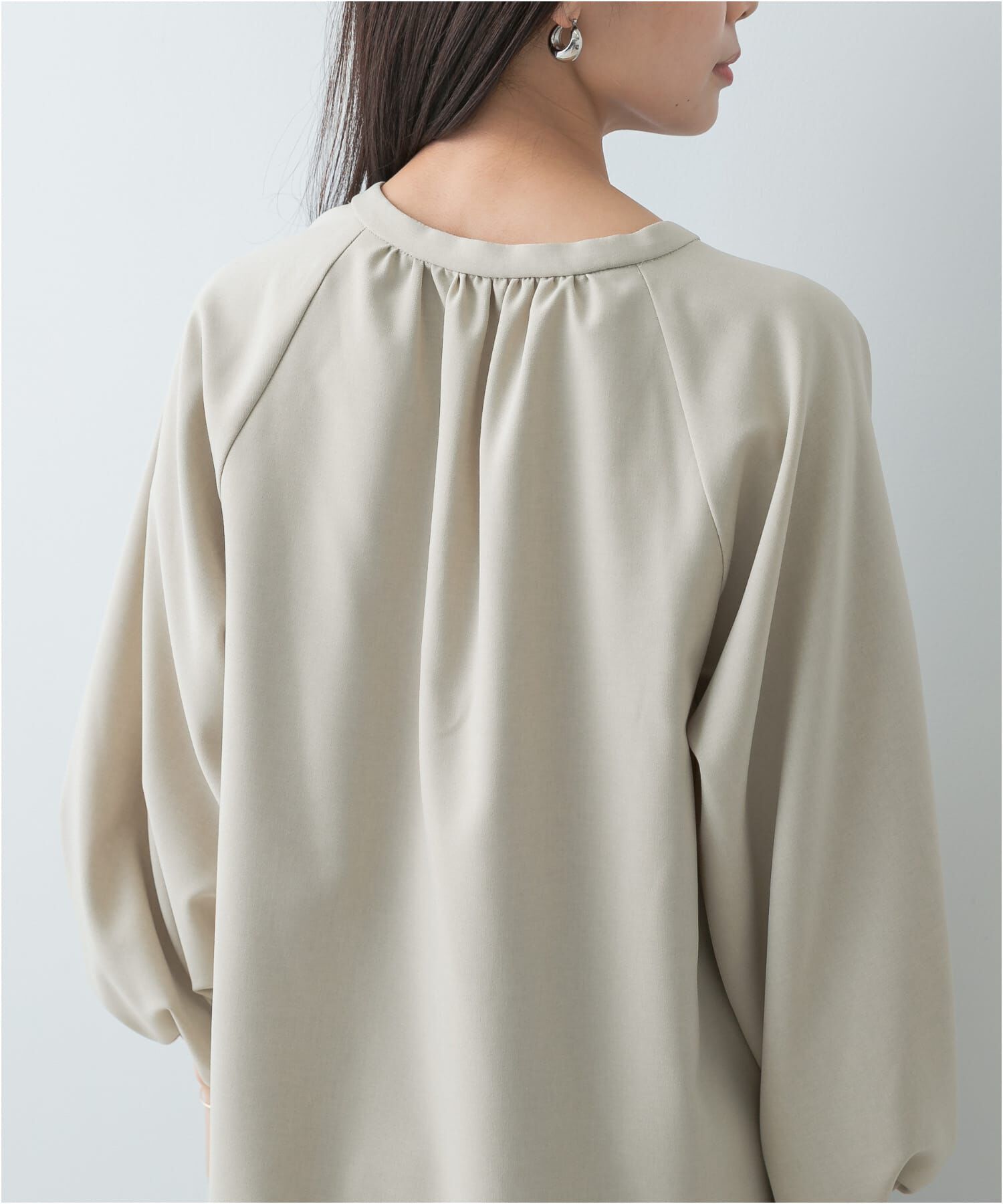 URBAN RESEARCH ROSSO「F by ROSSO　イージーケアバルーンスリーブブラウス」|シャツ・ブラウス|