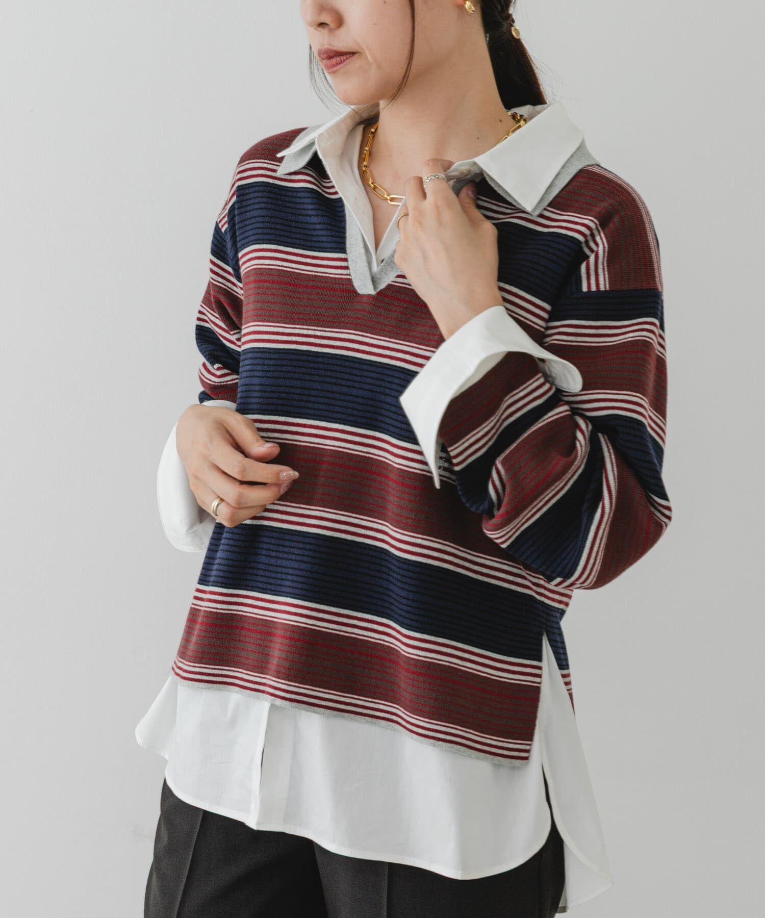 URBAN RESEARCH ROSSO「F by ROSSO　ラガーニットプルオーバー」|ニット・セーター|