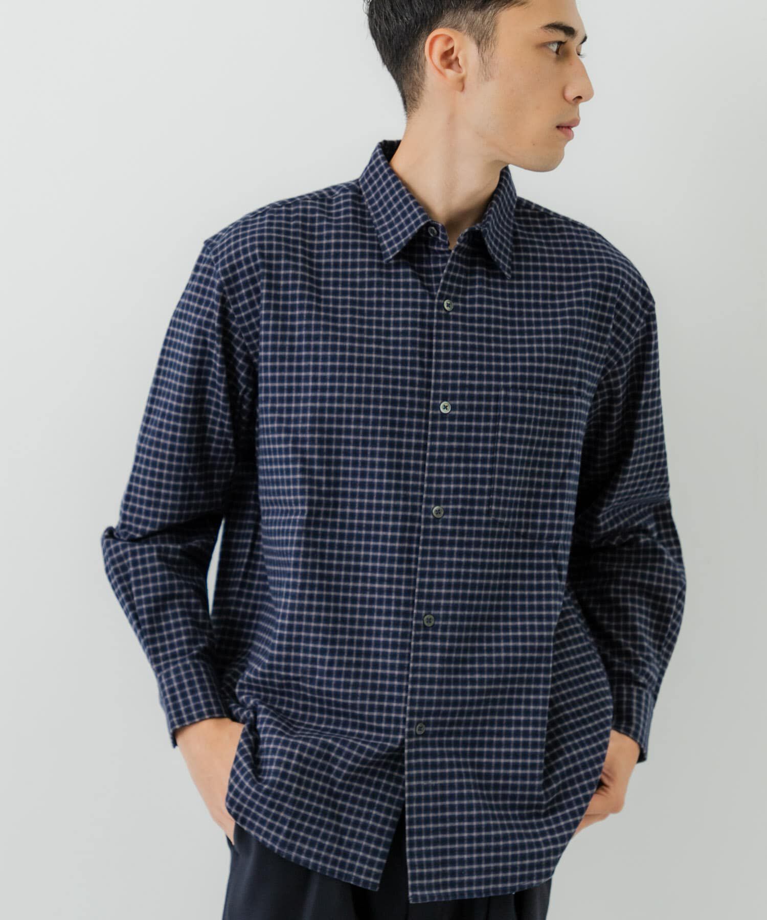URBAN RESEARCH「『UR TECH』Brushed Cotton Shirts」|シャツ・ブラウス|