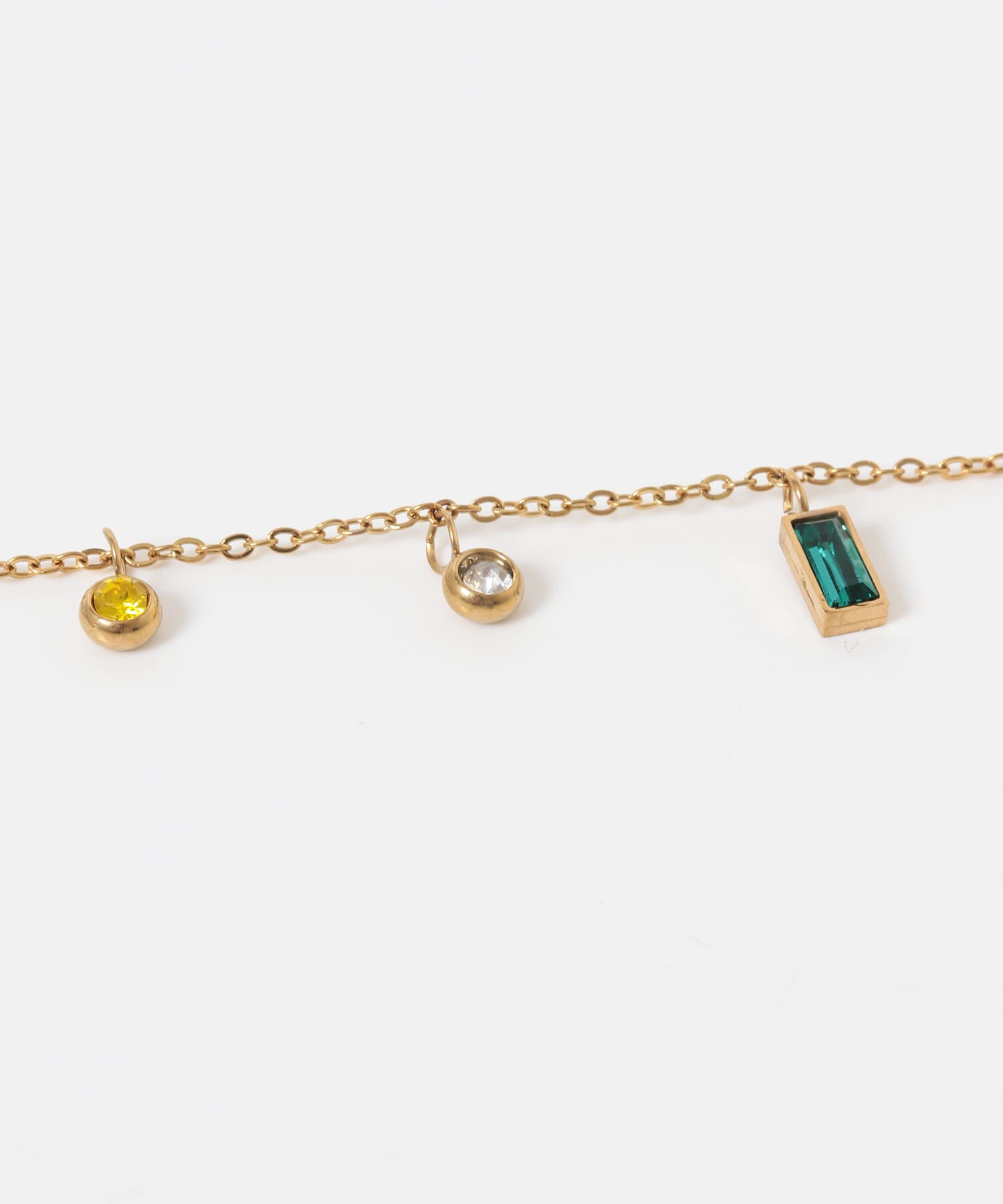 SMELLY「ビジューチャームネックレス」|ネックレス|