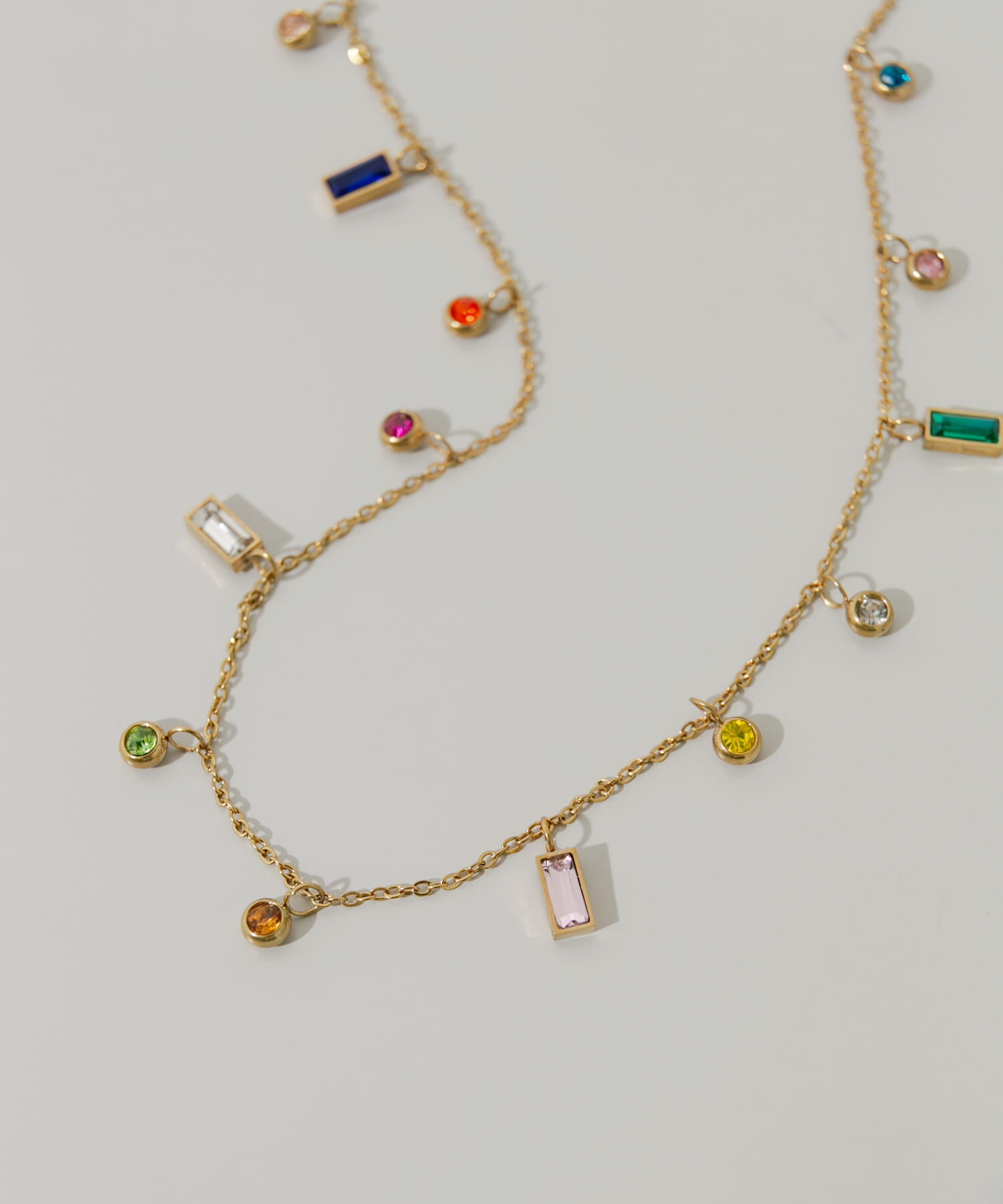 SMELLY「ビジューチャームネックレス」|ネックレス|