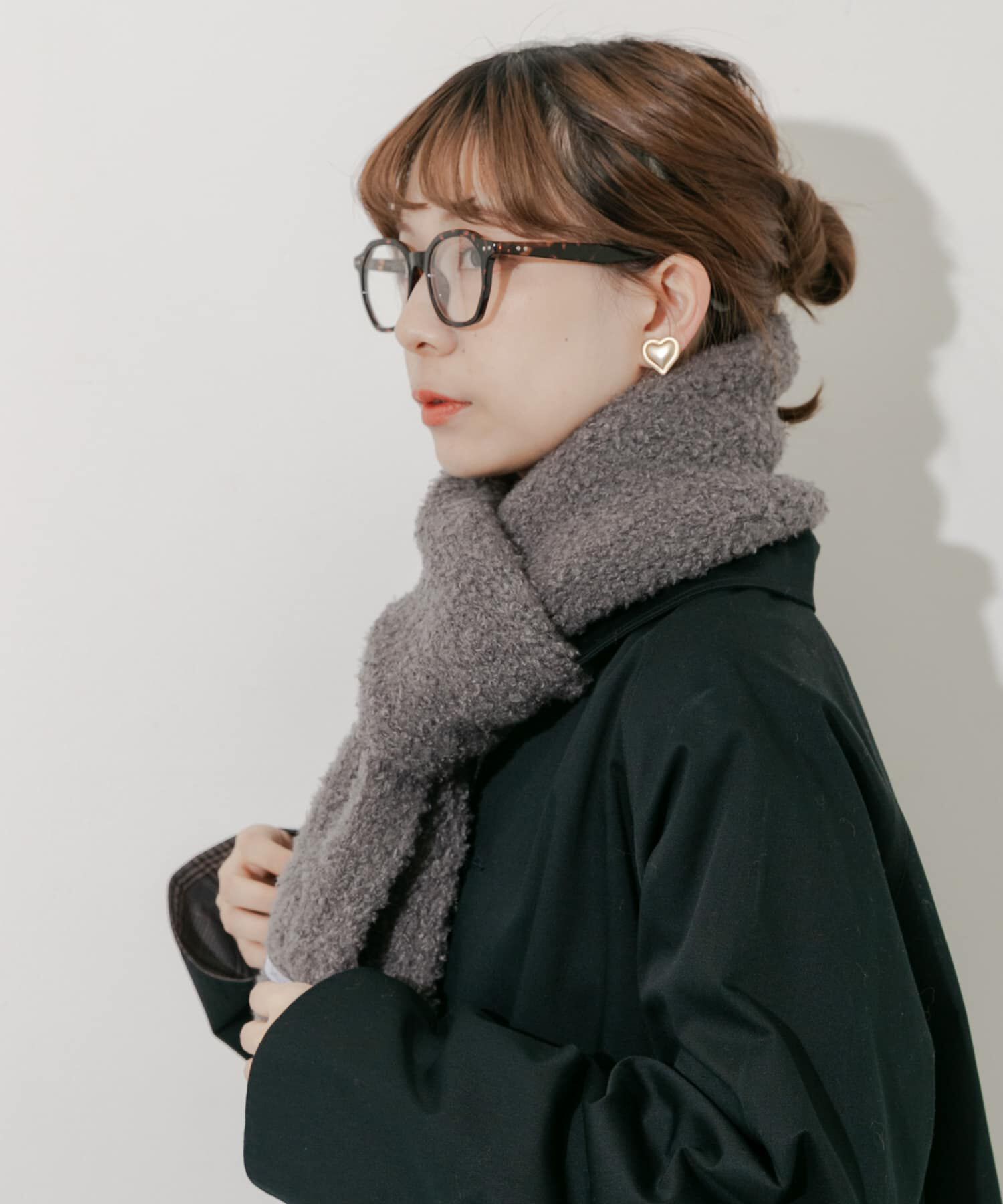 SMELLY「ボアニットマフラー」|マフラー|