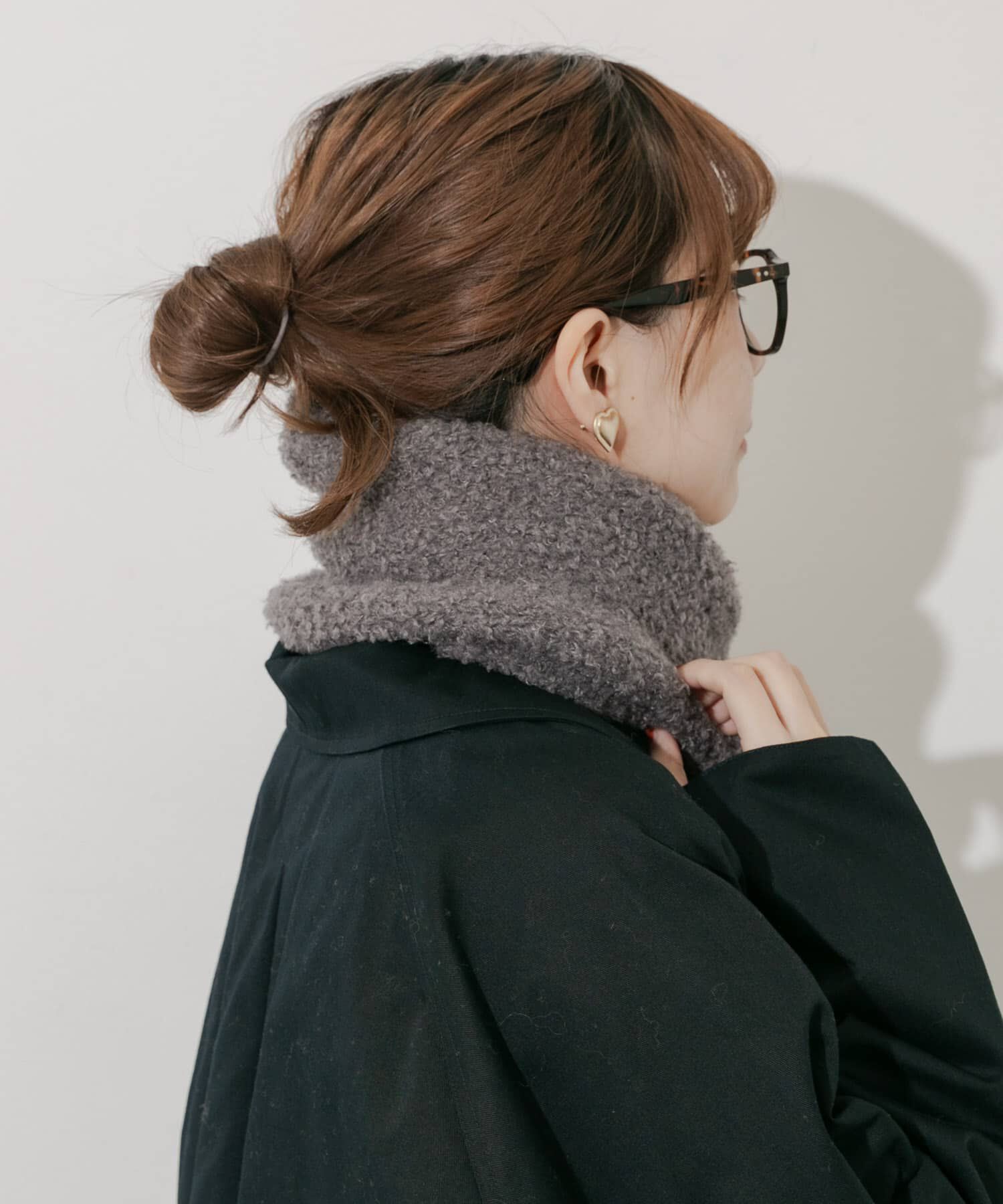 SMELLY「ボアニットマフラー」|マフラー|