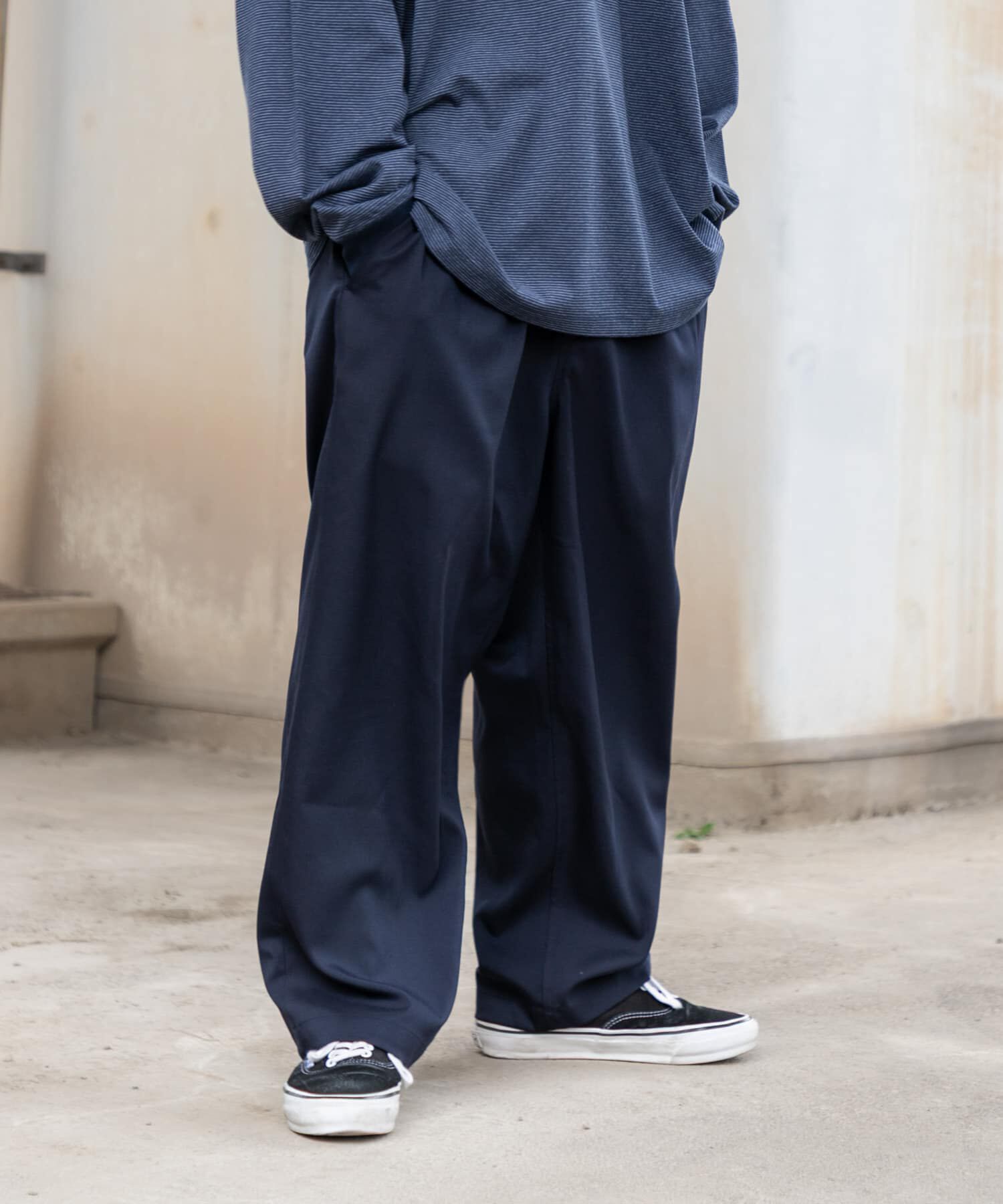URBAN RESEARCH「Dad EASY WIDE PANTS」|その他|ネイビー